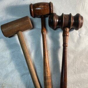 Wooden Gavels/Mallets (set of 3)